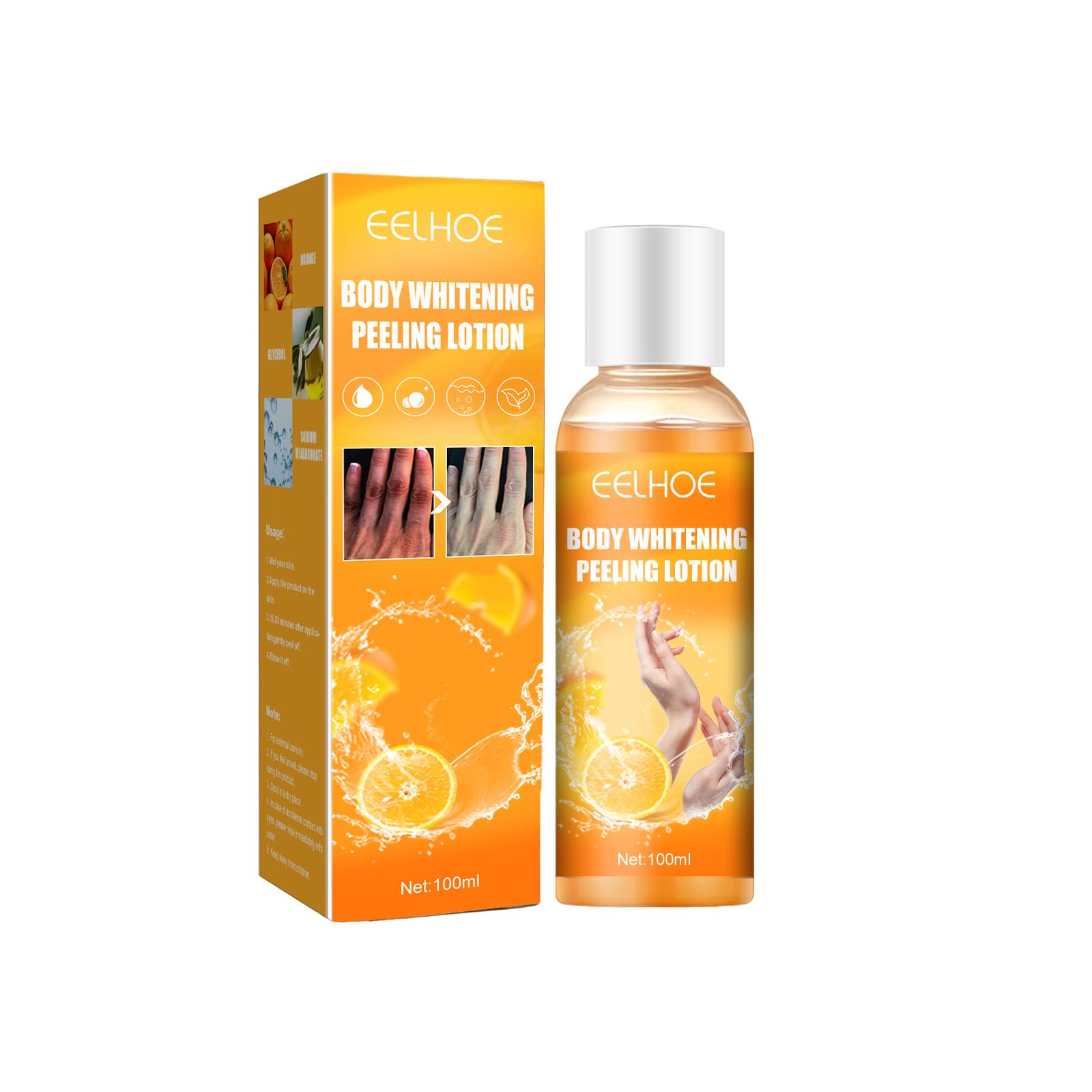 Body Whitening Peeling Lotion Body Peeling Lotion for Knuckle Leg Knees Foot