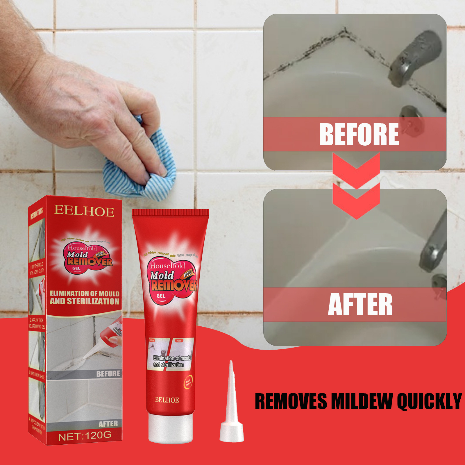 EELHOE Furniture And Tile Mold Removal Gel, Wall Cleaner Wholesale_voghion.com