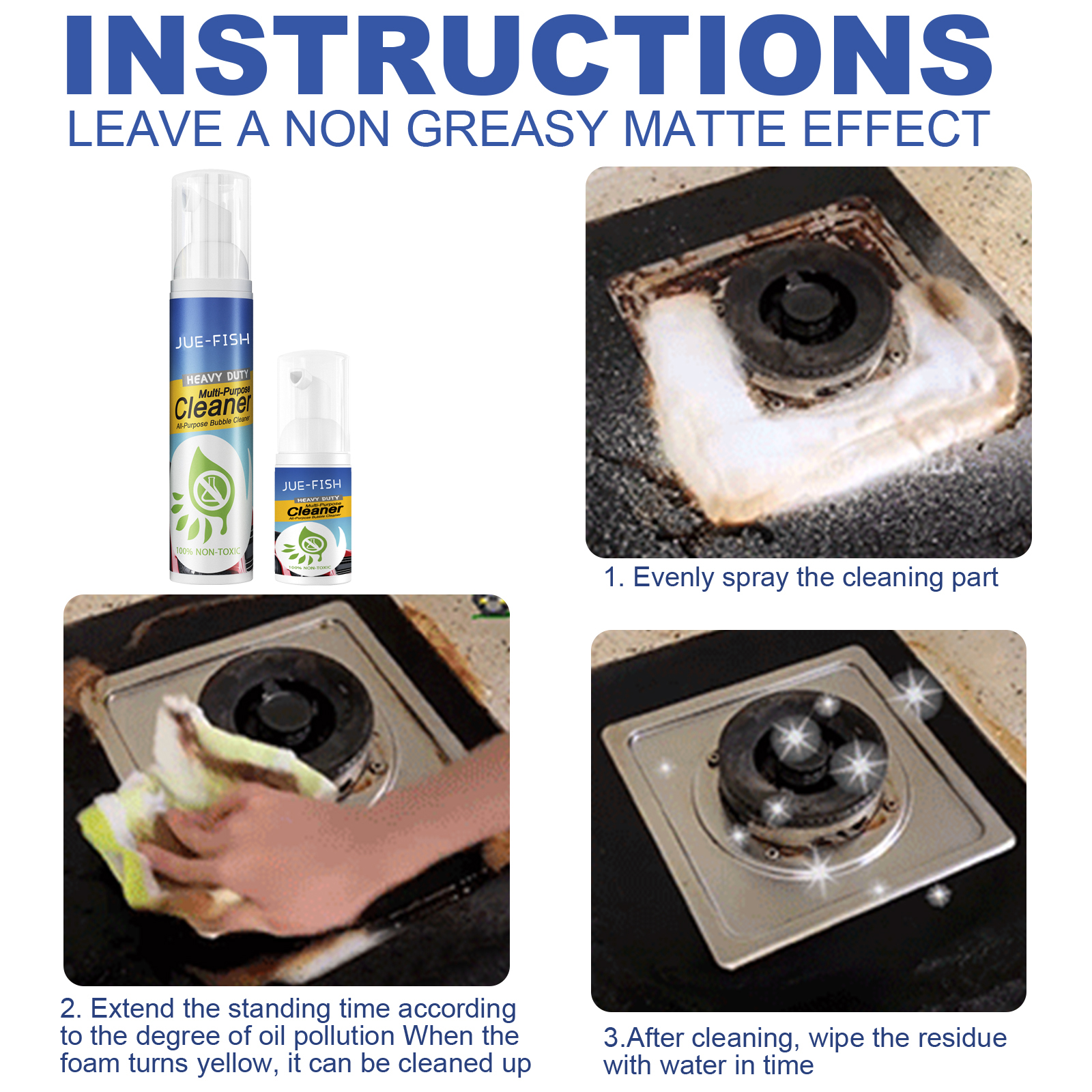 EELHOE Fabric Dry Cleaning Agent 30ml Multi-Purpose Removal Foam Type Oil Stain Cleaner_voghion.com
