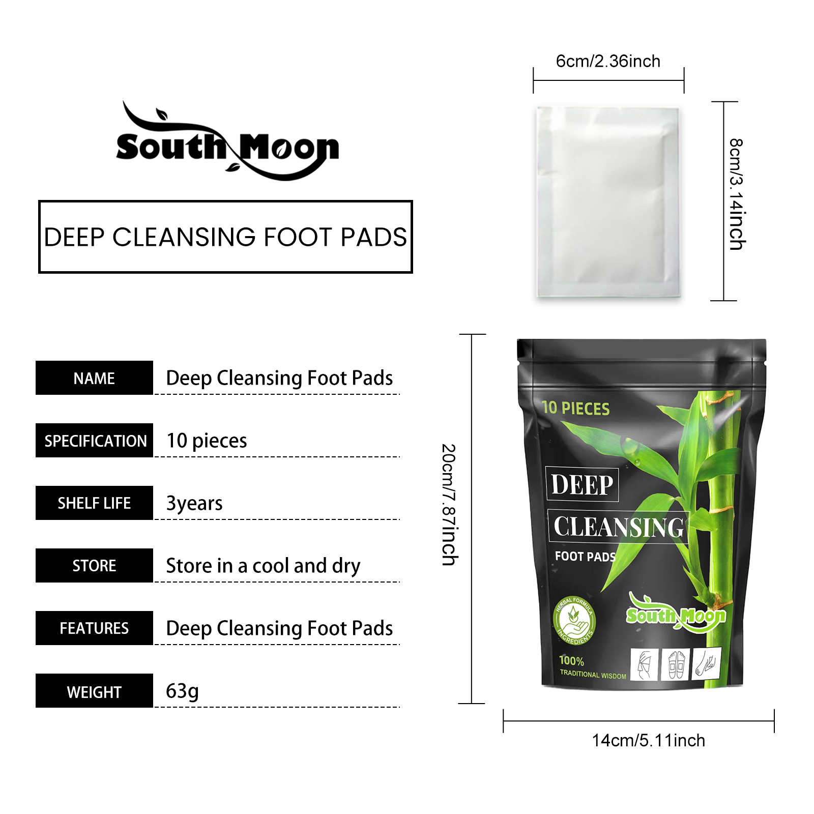 Premium Detox Foot Pads to Remove Toxins, Deep Cleansing