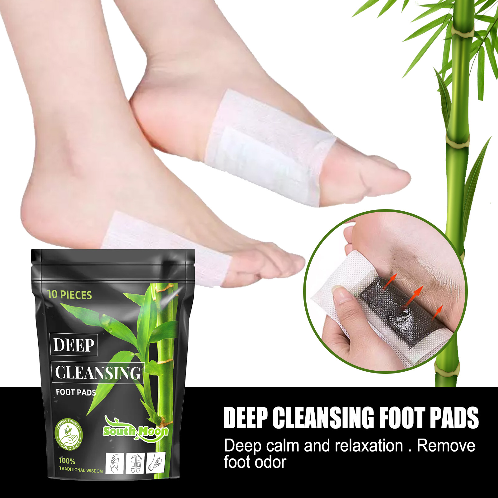 フットケア ATPLON Premium Detox Foot Pads to Remove Toxins, Deep Cleansing