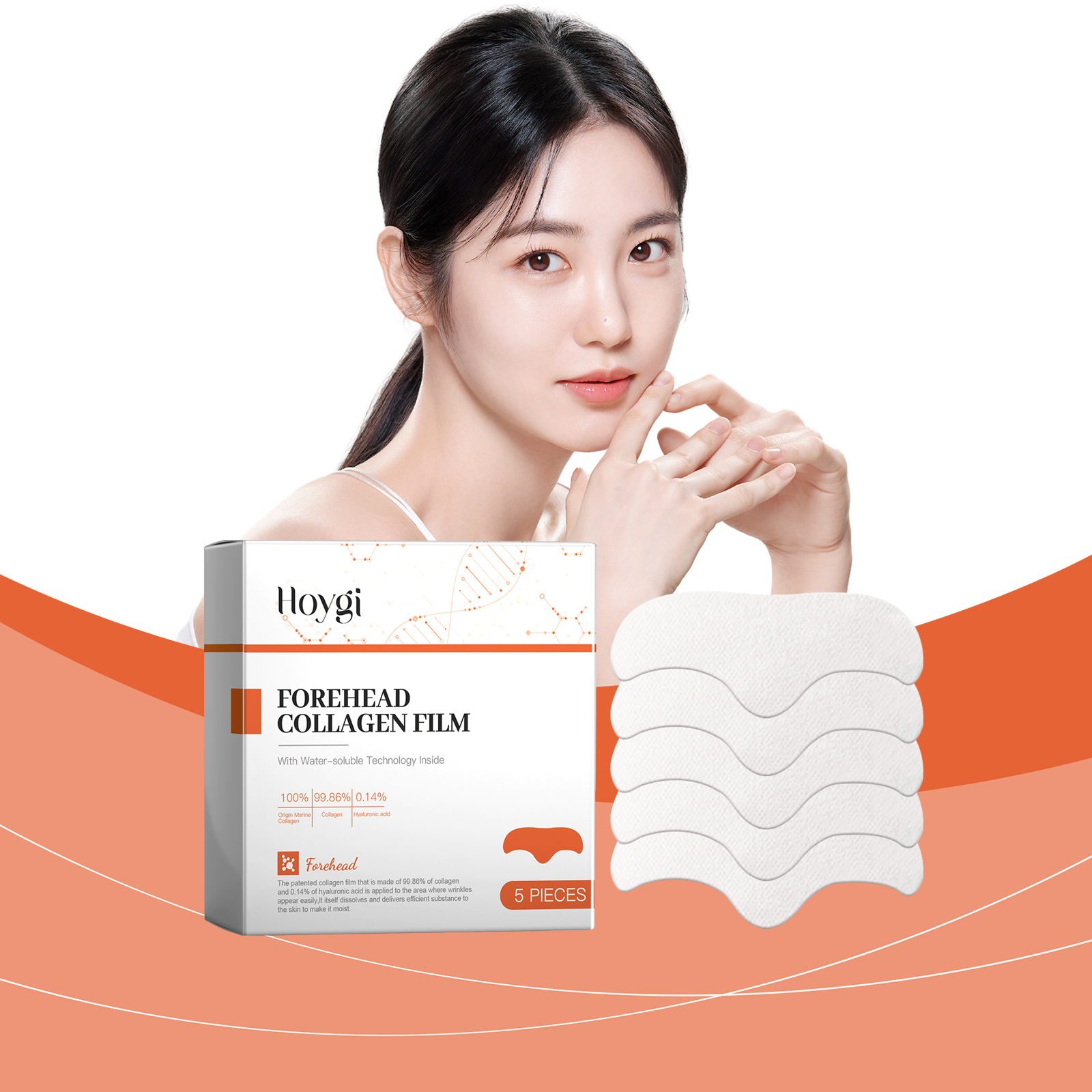 hoygi-hydrolyzed-collagen-patch-forehead-moisturizing-firming-reducing-wrinkles-nourishing-hydrating-lifting-and-rejuvenating-forehead-patch
