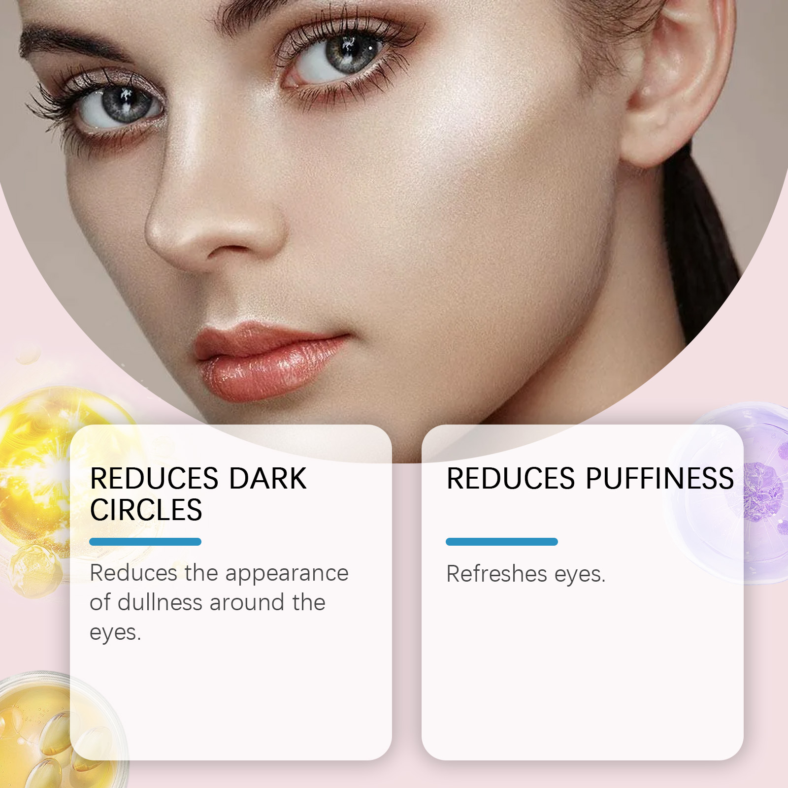 EELHOE Eye Mask, Daily Care For The Skin Around The Eyes, Moisturizing And Comfortable, Naturally Shiny And Easy To Absorb Eye Patch_voghion.com