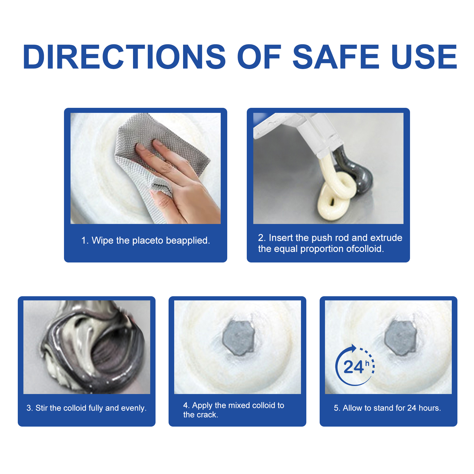 EELHOE Metal Ab Casting Adhesive (50ml) Metal Repair Agent For Filling Cracks, Sealing Leaks, Quick-Drying Cracks And High-Temperature Resistant Welding_voghion.com